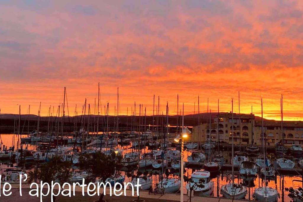 Appartement Avec Vue Sur Le Port Leucate Luaran gambar